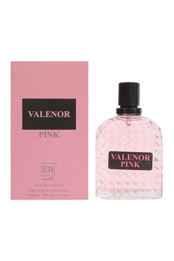 VALENOR PINK SPRAY PERFUME EAU DE PARFUM FOR WOMEN - 100ML/3.3FL