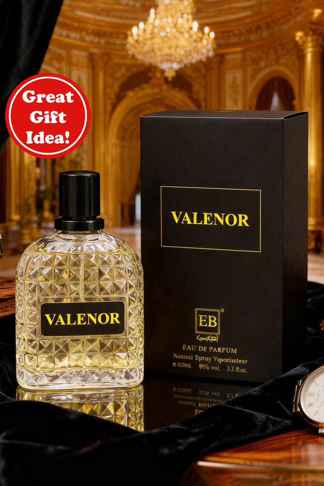 VALENOR SPRAY PERFUME EAU DE PARFUM FOR MEN - 100ML/3.3FL.OZ