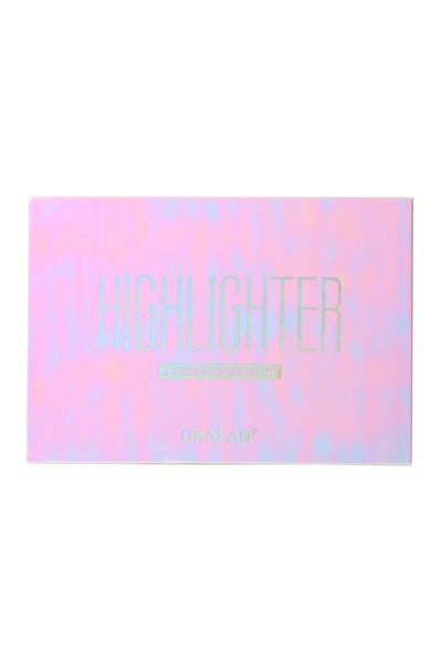 HIGHLIGHTER 6 COLOR GLOWING PALETTE/12PCS