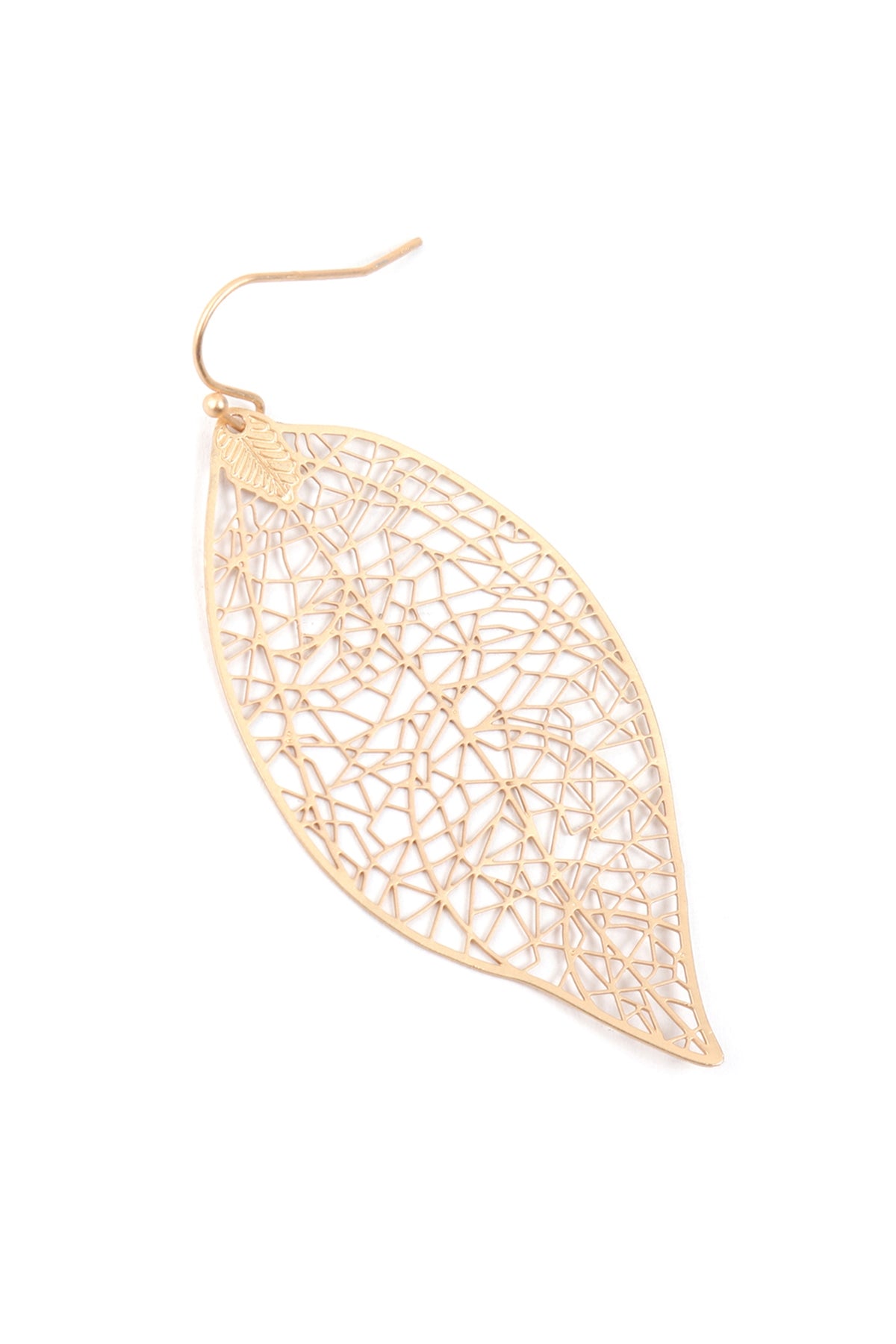 LEAF FILIGREE DANGLING EARRINGS