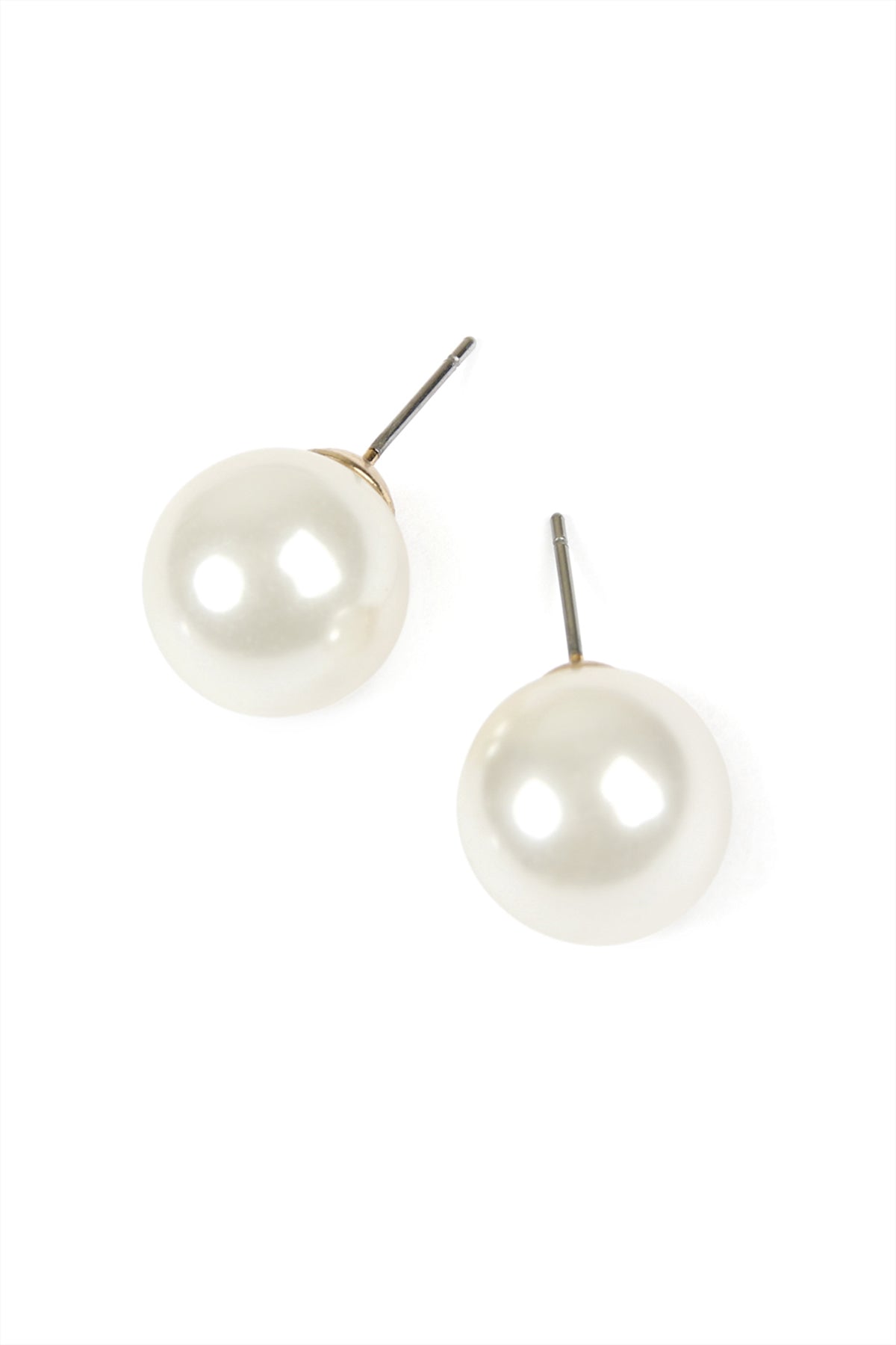 FASHION EARRINGS (14MM CREAM PEARL)