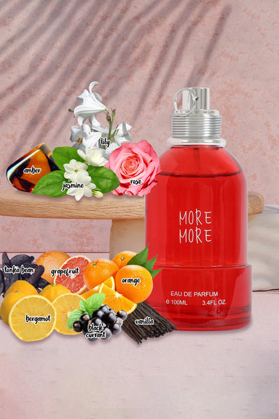 MORE MORE SPRAY PERFUME EAU DE PARFUM FOR WOMEN - 100ML/3.4 FL.OZ.