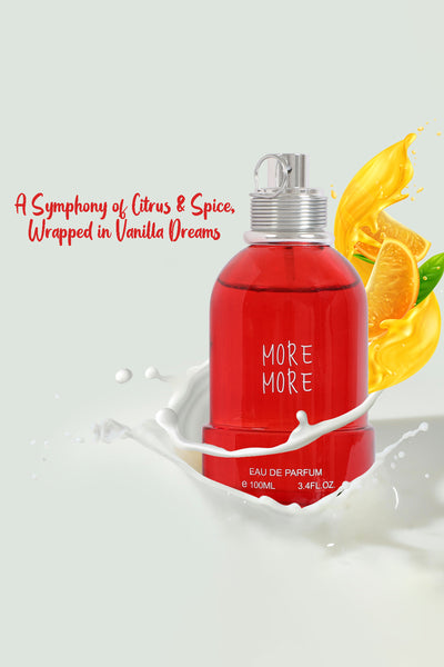 MORE MORE SPRAY PERFUME EAU DE PARFUM FOR WOMEN - 100ML/3.4 FL.OZ.