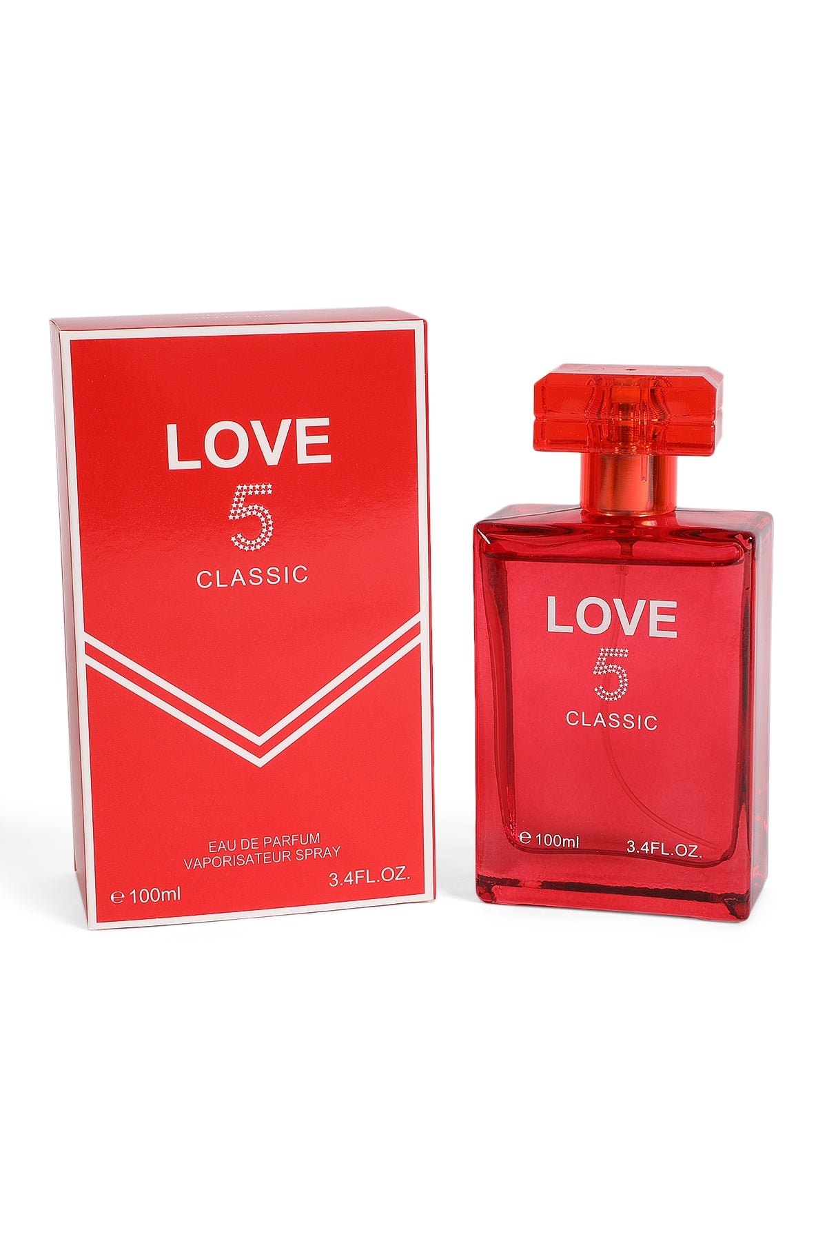 CLASSIC LOVE 5 RED SPRAY PERFUME EAU DE PARFUM FOR WOMEN - 100ML/3.4 FL.OZ.