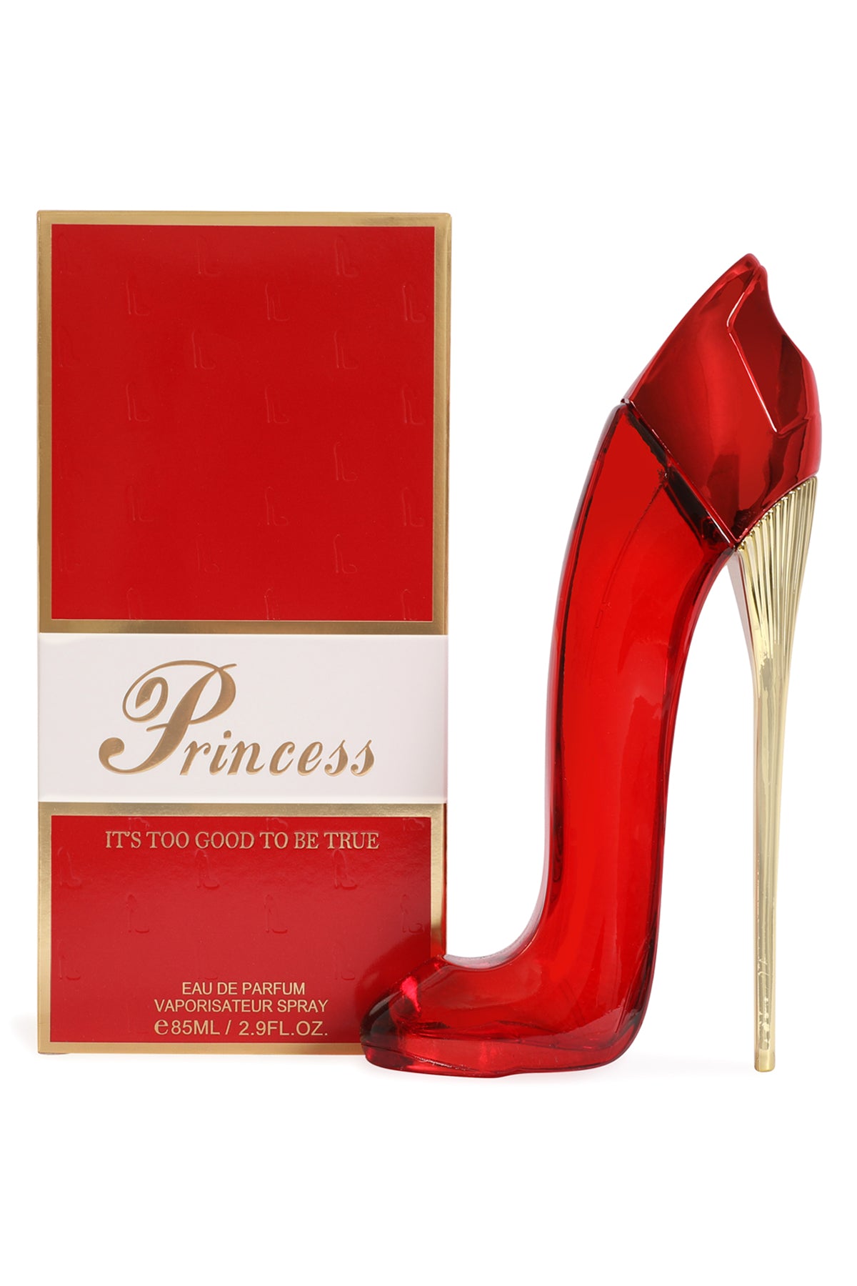 PRINCESS HIGH HEELS RED SPRAY PERFUME FOR WOMEN 85ML/2.9 FL.OZ.