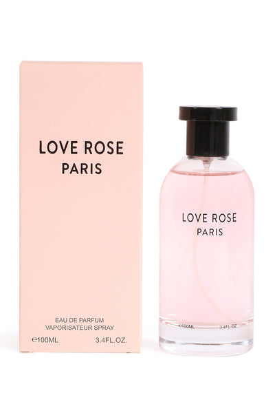 LOVE ROSE PARIS SPRAY PERFUME EAU DE PARFUM FOR WOMEN - 100ML/3.4 FL.OZ.