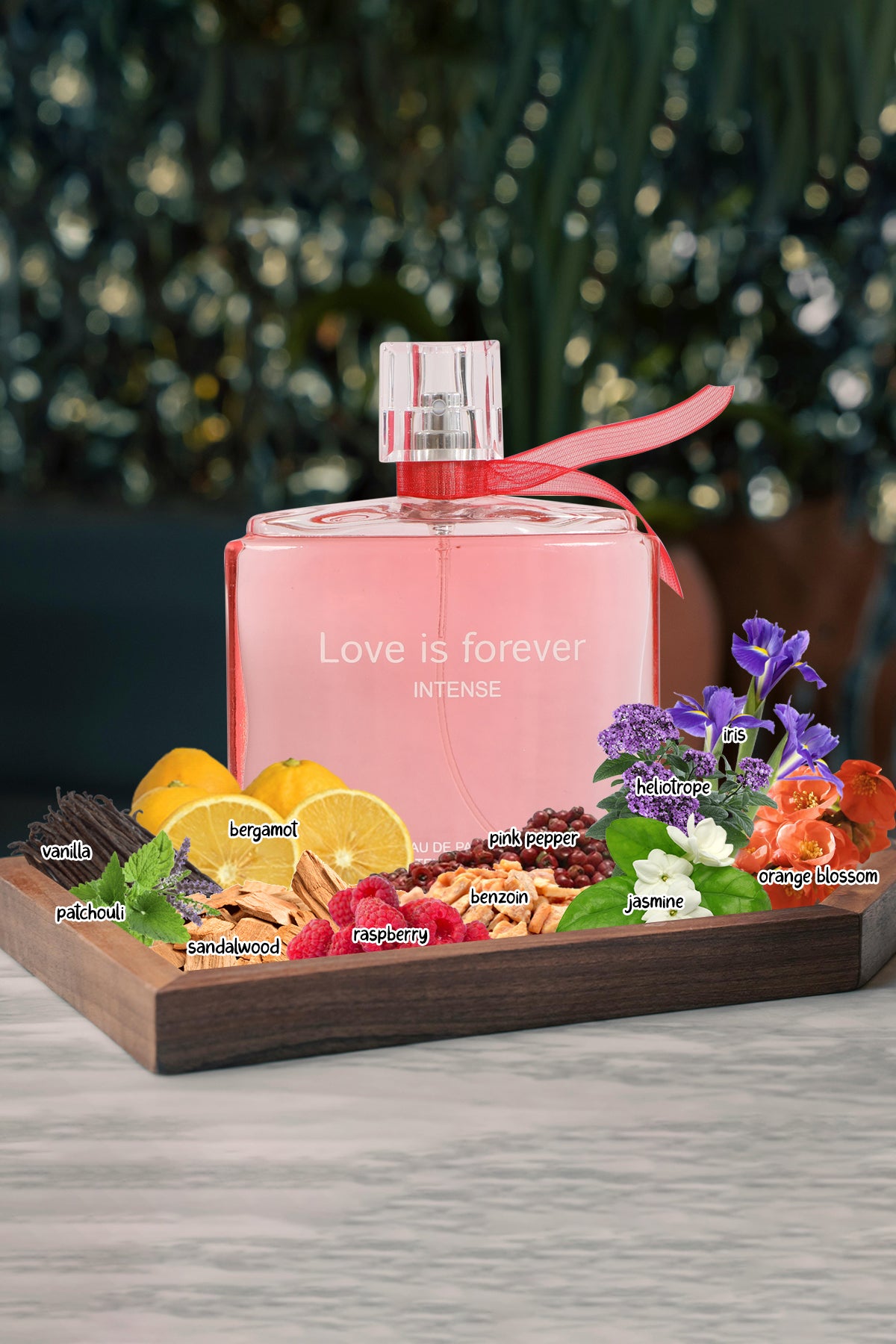 LOVE IS FOREVER INTENSE SPRAY PERFUME EAU DE PARFUM FOR WOMEN - 100ML/3.4 FL.OZ.