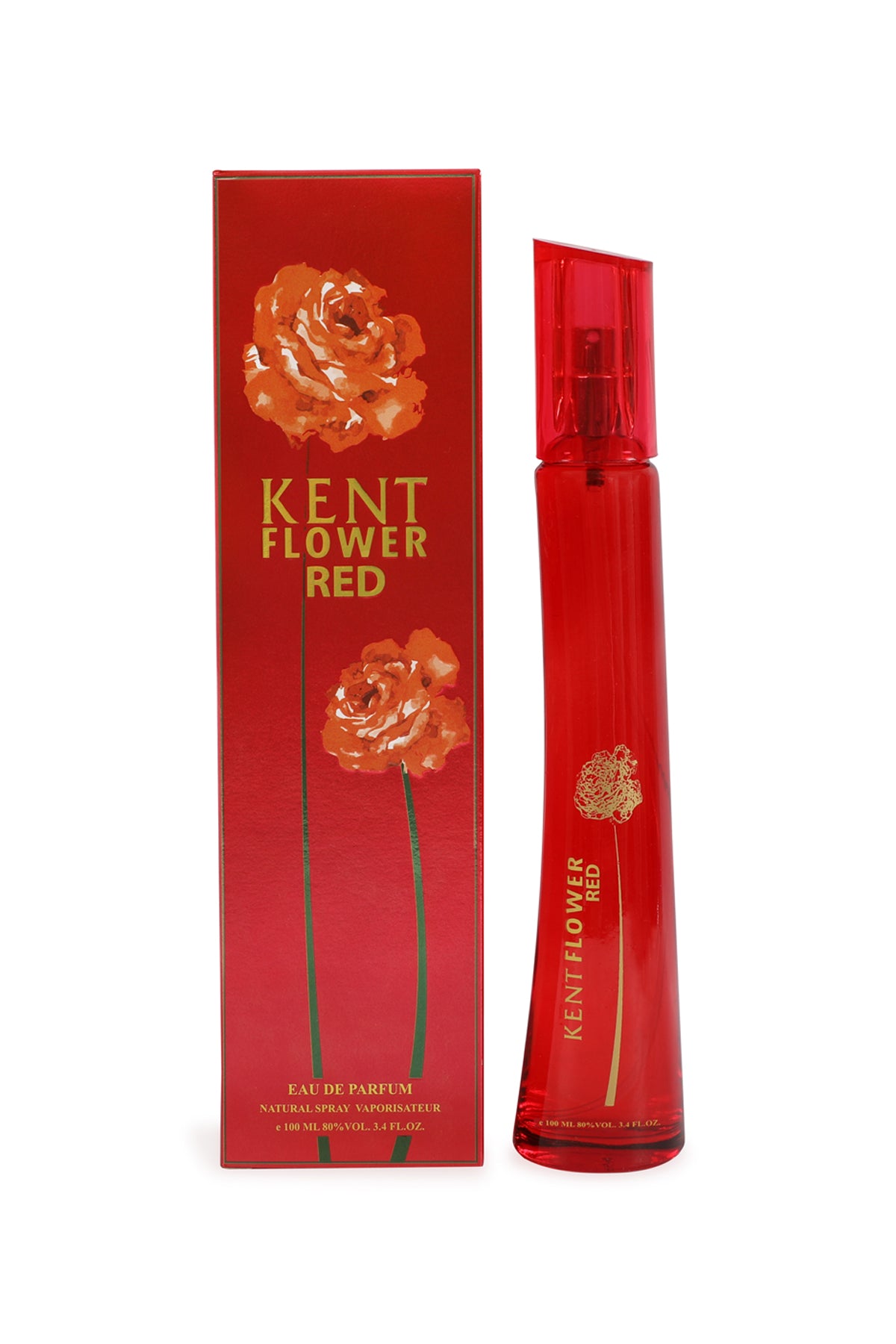 KENT FLOWER RED SPRAY PERFUME EAU DE PARFUM FOR WOMEN - 100ML/3.4 FL.OZ.