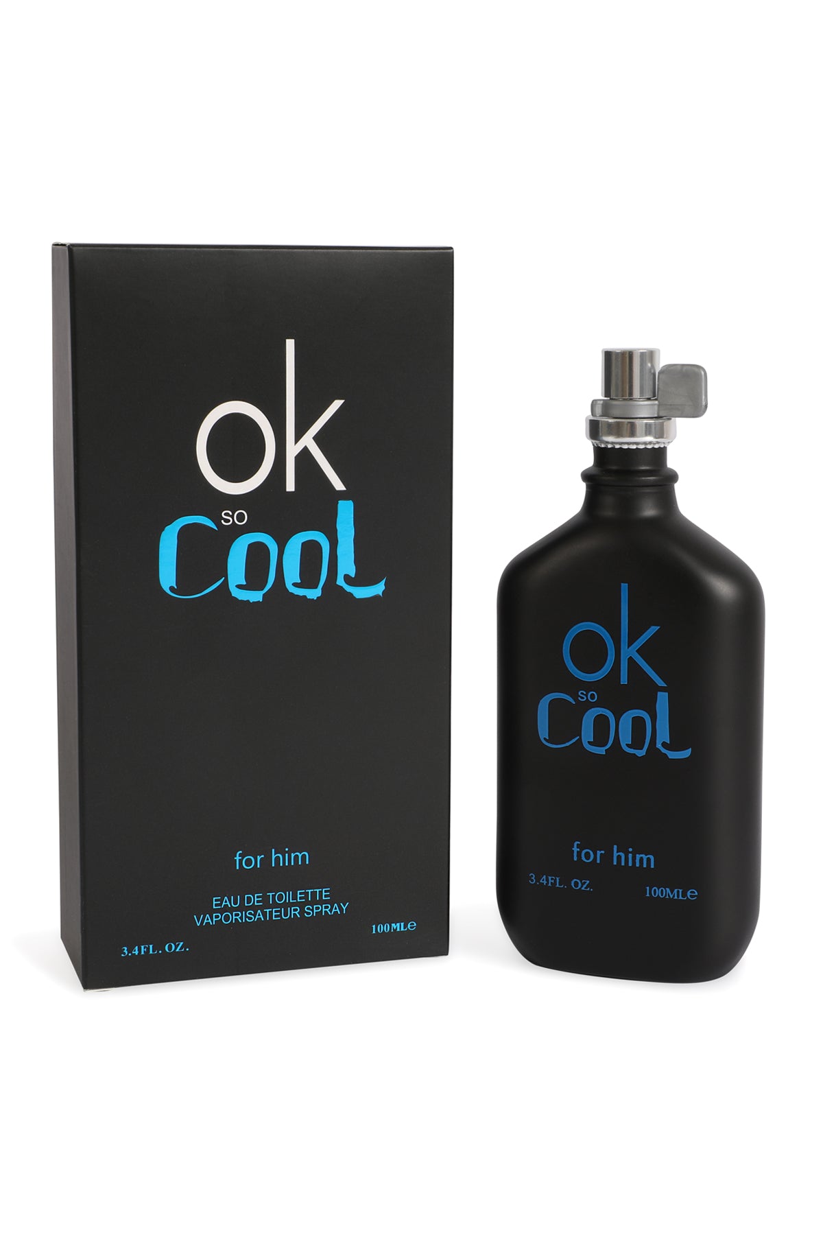 OK so Cool BLACK SPRAY COLOGNE EAU DE TOILETTE FOR HIM - 100ML/3.4 FL.OZ.