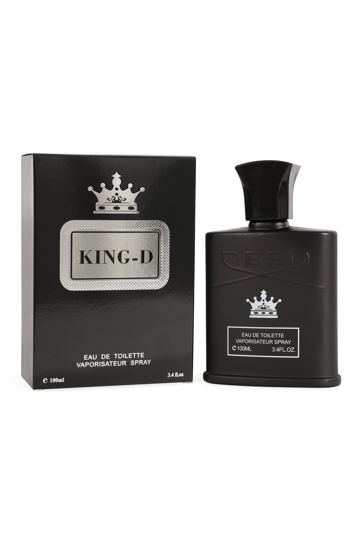 KING -D BLACK SPRAY COLOGNE EAU DE TOILETTE FOR MEN - 100ML/3.4 FL.OZ.