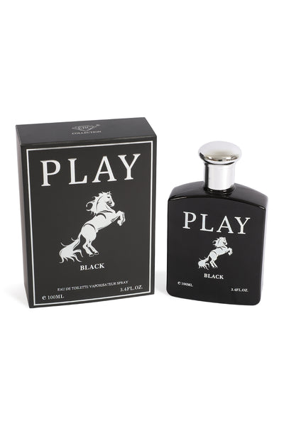 PLAY BLACK SPRAY COLOGNE EAU DE TOILETTE FOR MEN -100ML/3.4 FL.OZ.