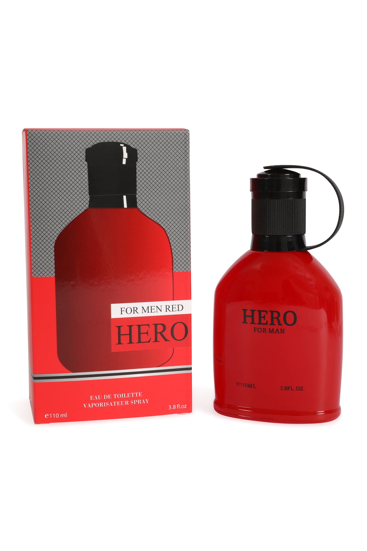 HERO FOR MEN RED SPRAY COLOGNE FOR MEN 110ML/3.8 FL.OZ.