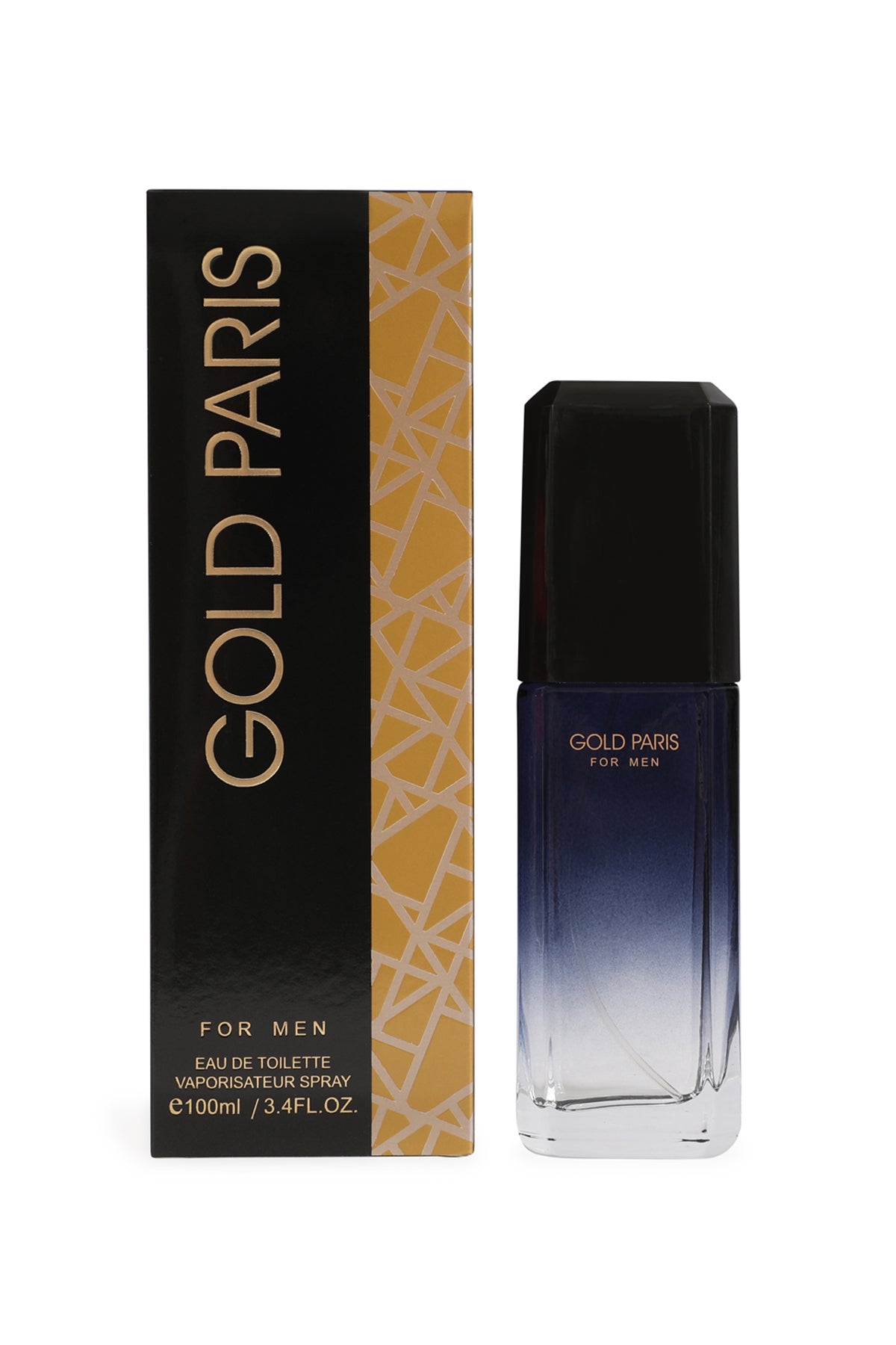 GOLD PARIS SPRAY COLOGNE EAU DE TOILETTE FOR MEN - 100ML/3.4 FL.OZ.