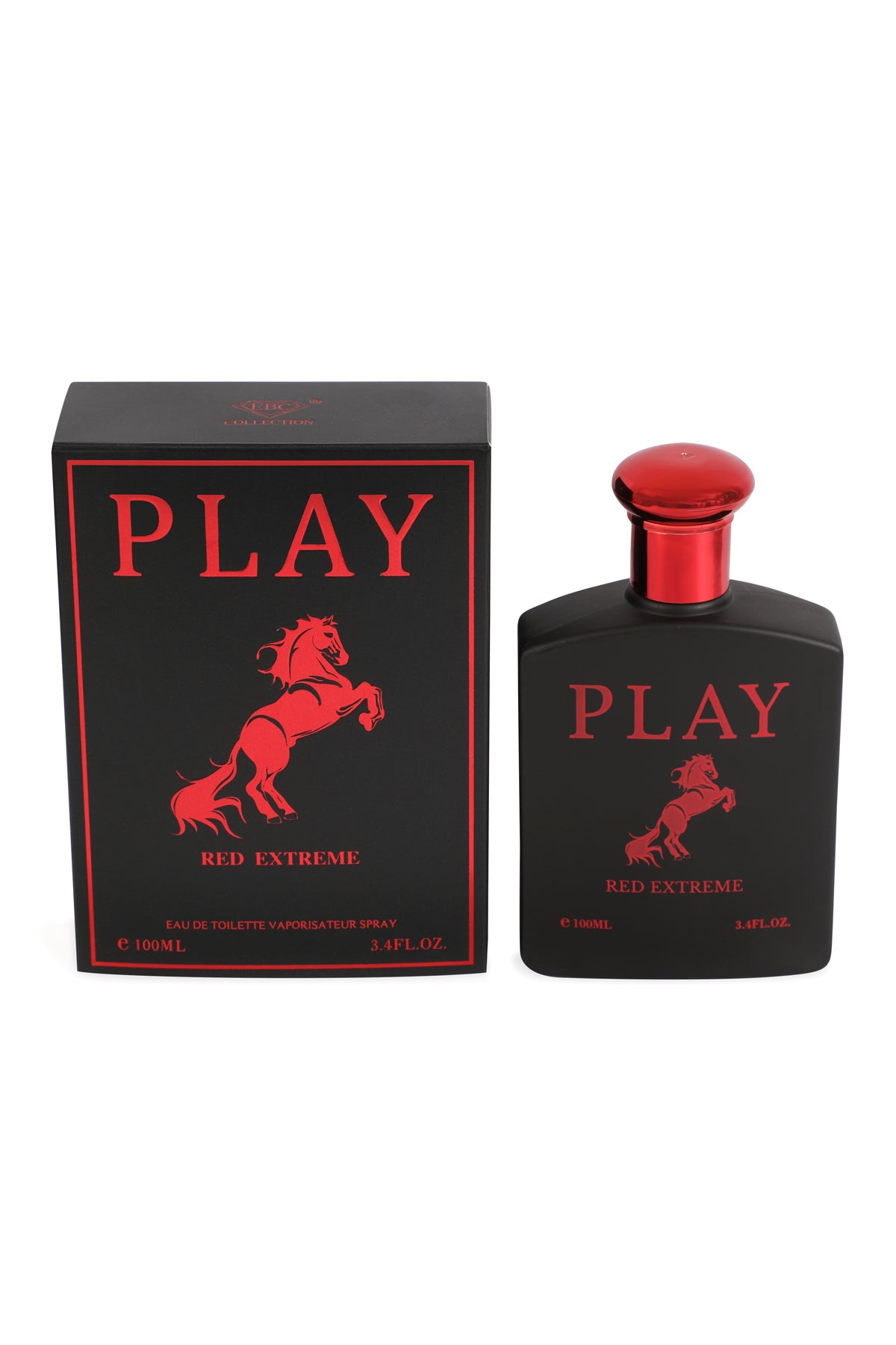 PLAY RED EXTREME SPRAY COLOGNE EAU DE TOILETTE FOR MEN - 100ML/3.4 FL.OZ.