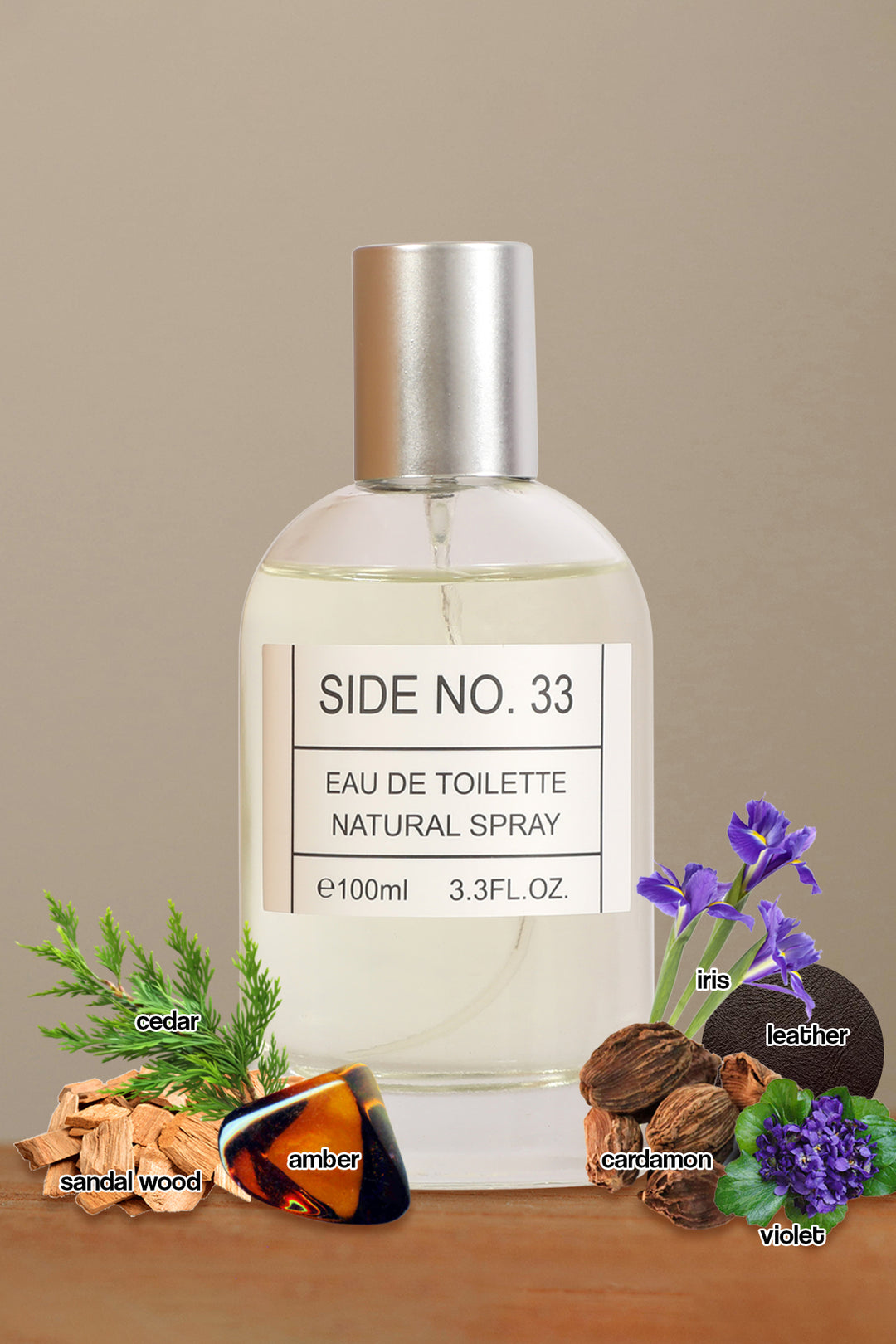 SIDE NO.33 SPRAY PERFUME EAU DE TOILETTE FOR MEN & WOMEN - 100ML