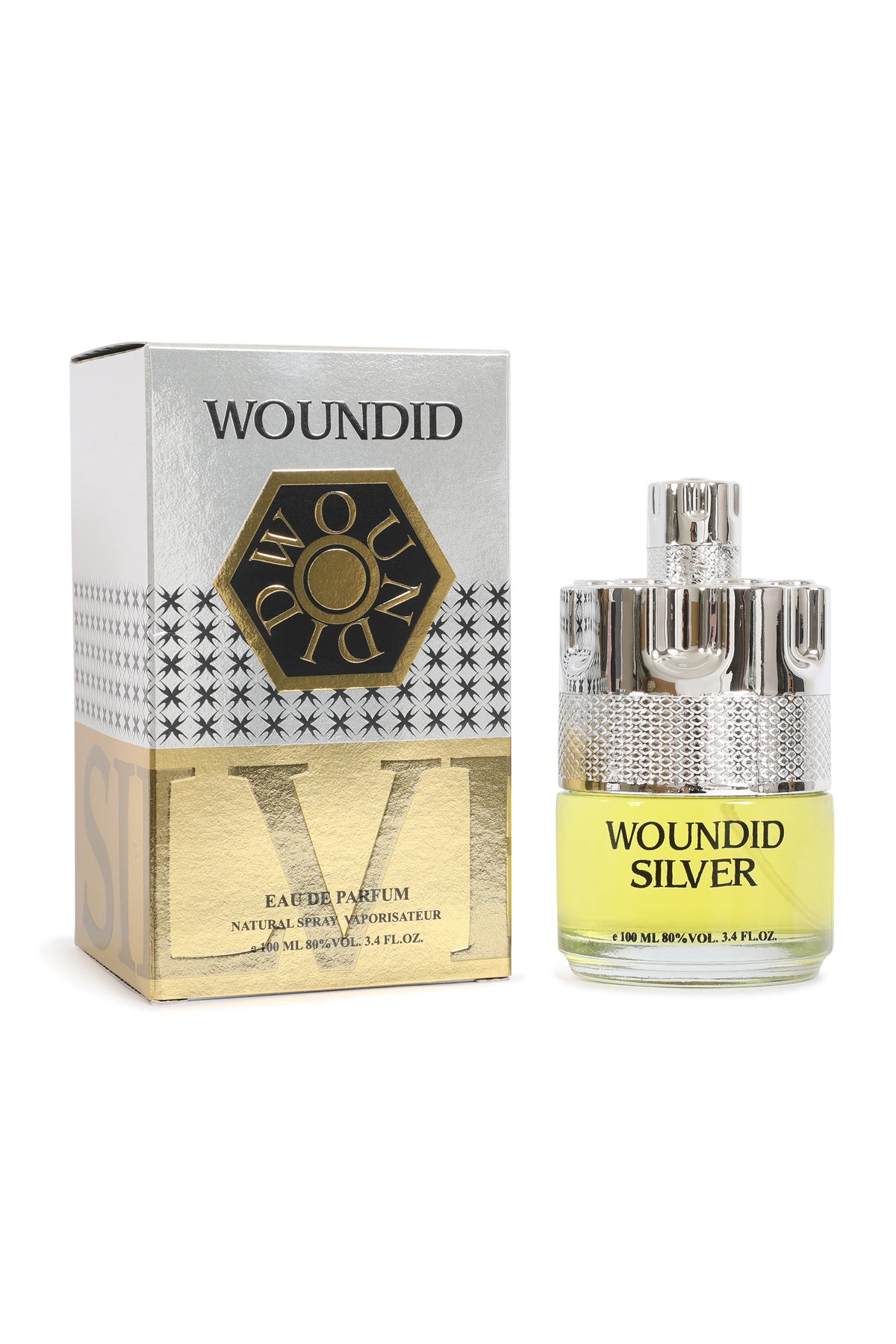 WOUNDID SILVER SPRAY COLOGNE FOR MEN 100ML/3.4 FL.OZ