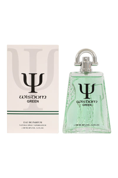 WISDOM GREEN SPRAY PERFUME EAU DE PARFUM FOR MEN - 100ML/3.4 FL.OZ.