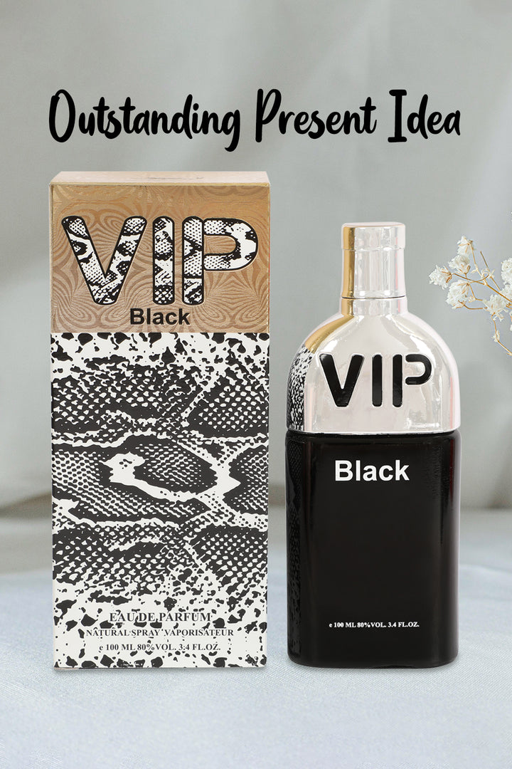 VIP BLACK SPRAY PERFUME EAU DE PARFUM FOR MEN - 100ML/3.4FL.OZ