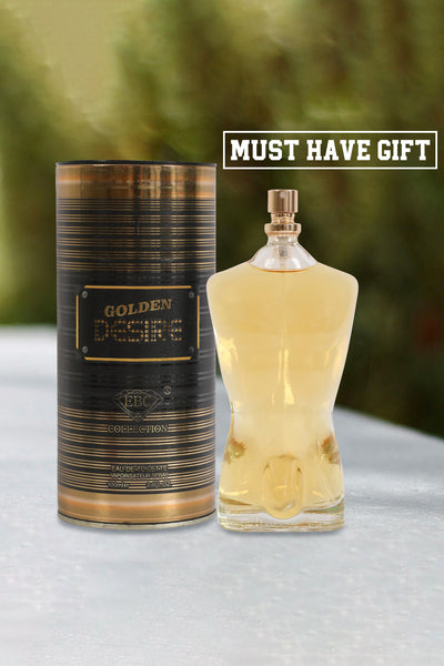GOLDEN DESIRE SPRAY COLOGNE EAU DE TOILETTE FOR MEN - 100ML/3.4 FL.OZ.