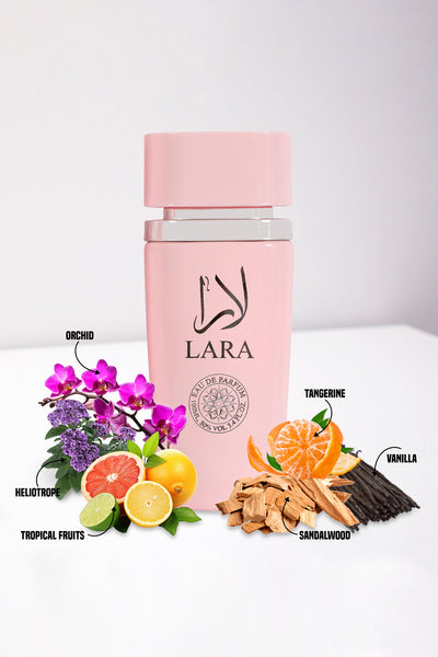 LARA PINK SPRAY PERFUME EAU DE PARFUM FOR WOMEN - 100ML/3.4 FL.OZ.