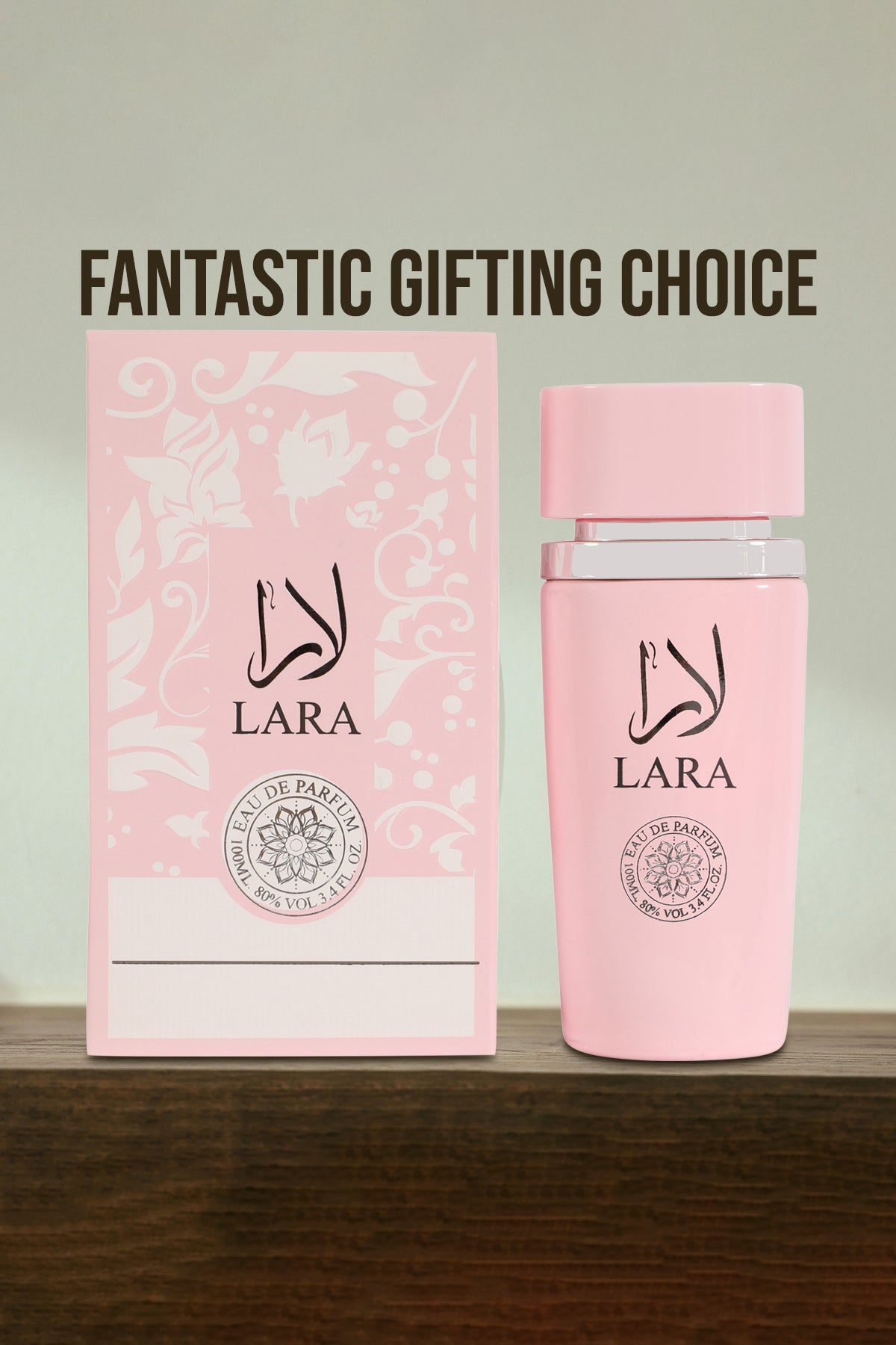 LARA PINK SPRAY PERFUME EAU DE PARFUM FOR WOMEN - 100ML/3.4 FL.OZ.