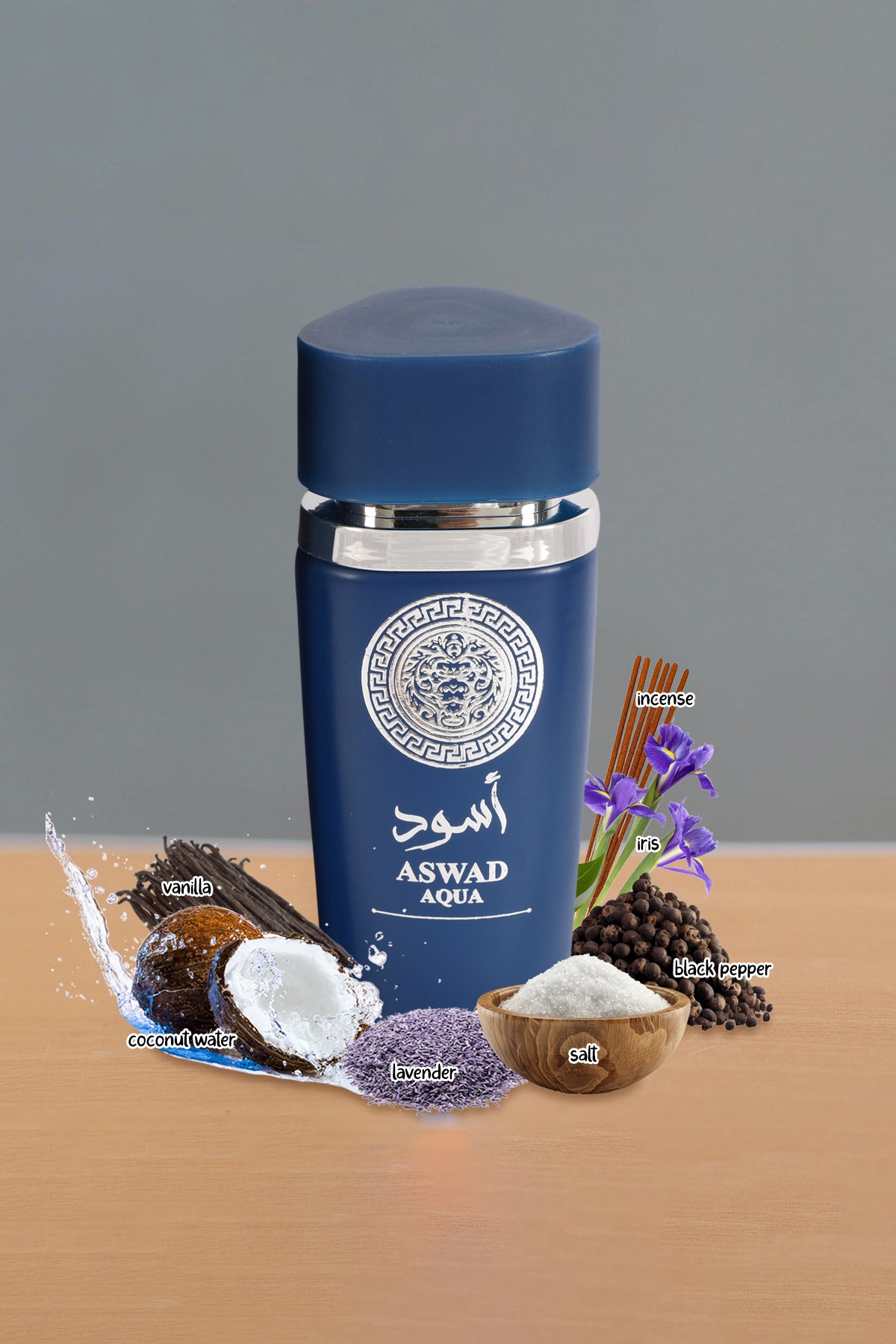ASWAD AQUA-BLUE SPRAY PERFUME EAU DE PARFUM FOR MEN - 100ML/3.4 FL.OZ.