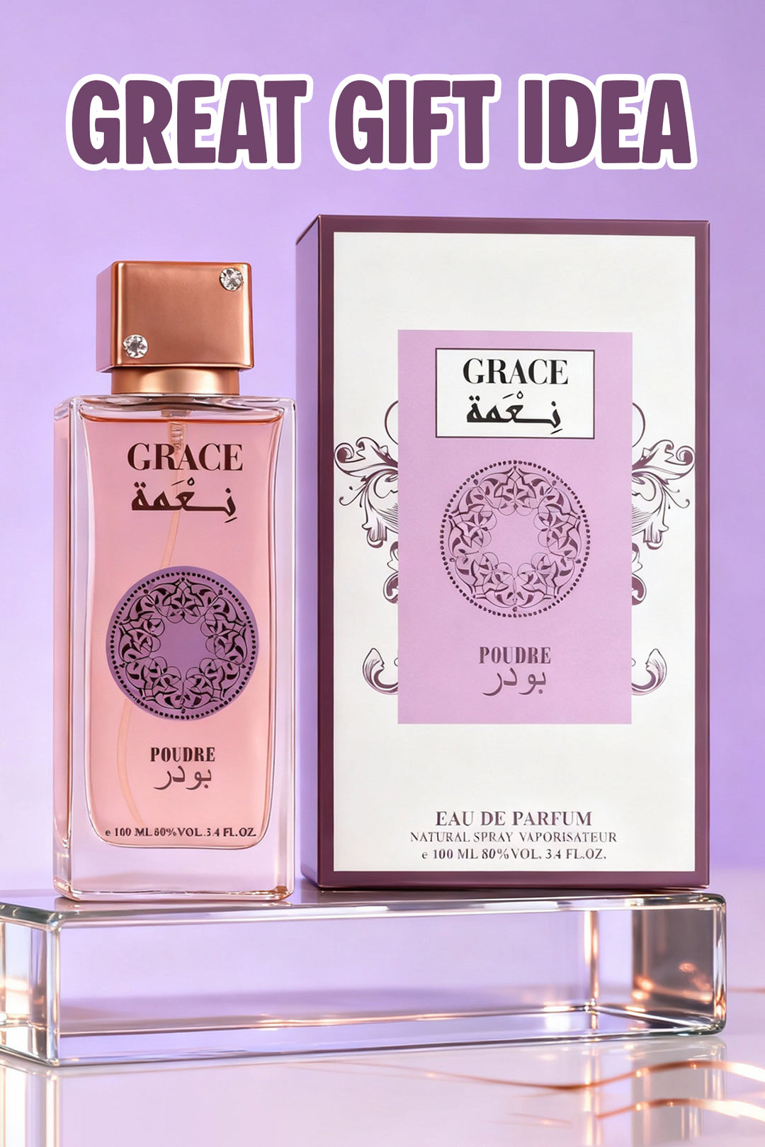 GRACE POUDRE SPRAY PERFUME EAU DE PARFUM FOR WOMEN - 100ML/3.4FL