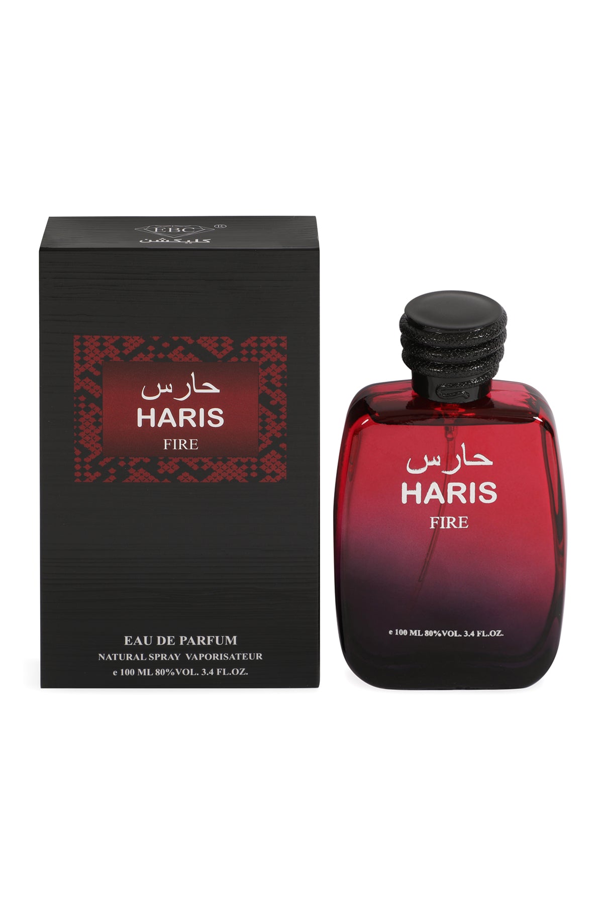 HARIS FIRE /3PCSSPRAY PERFUME EAU DE PARFUM FOR MEN AND WOMEN - 100ML/3.4FL.OZ.