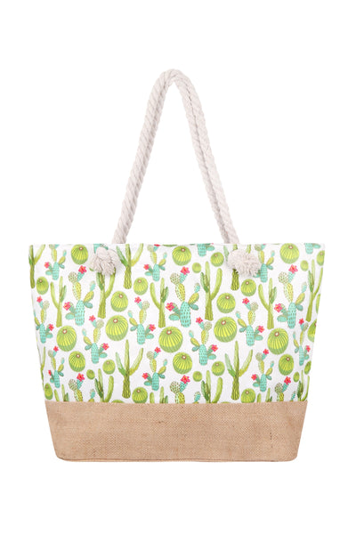 CACTUS PRINTED TOTE BAG