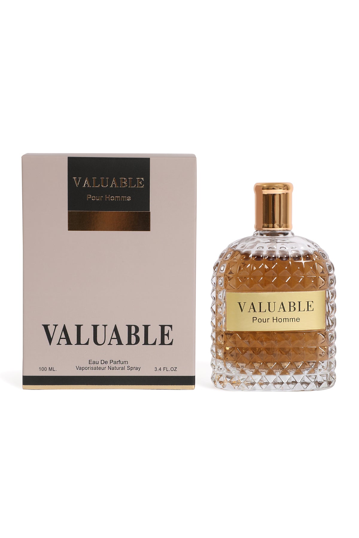 VALUABLE POUR HOMME SPRAY COLOGNE EAU DE PARFUM FOR MEN - 100ML/3.4 FL.OZ.