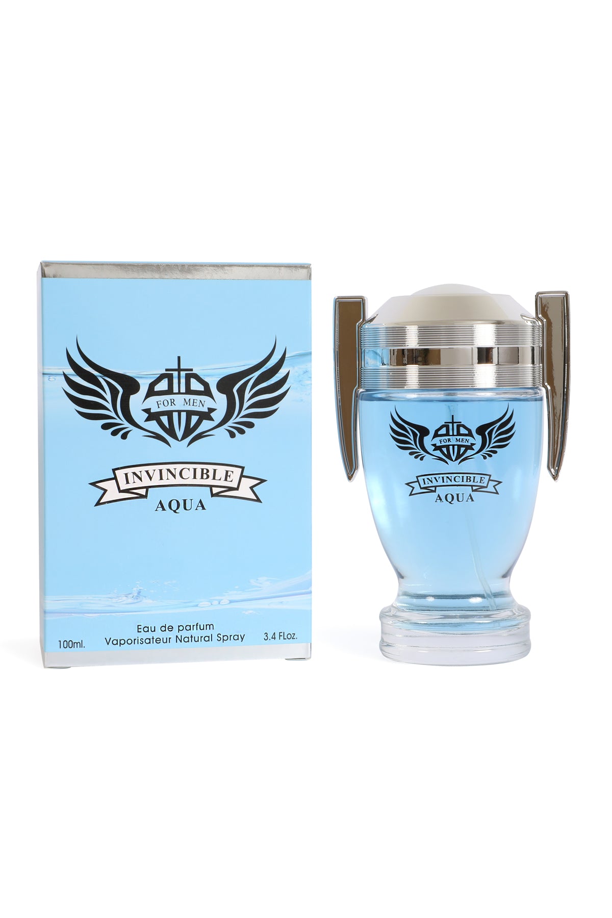 INVINCIBLE AQUA SPRAY COLOGNE EAU DE PARFUM FOR MEN - 100ML/3.4 FL.OZ.
