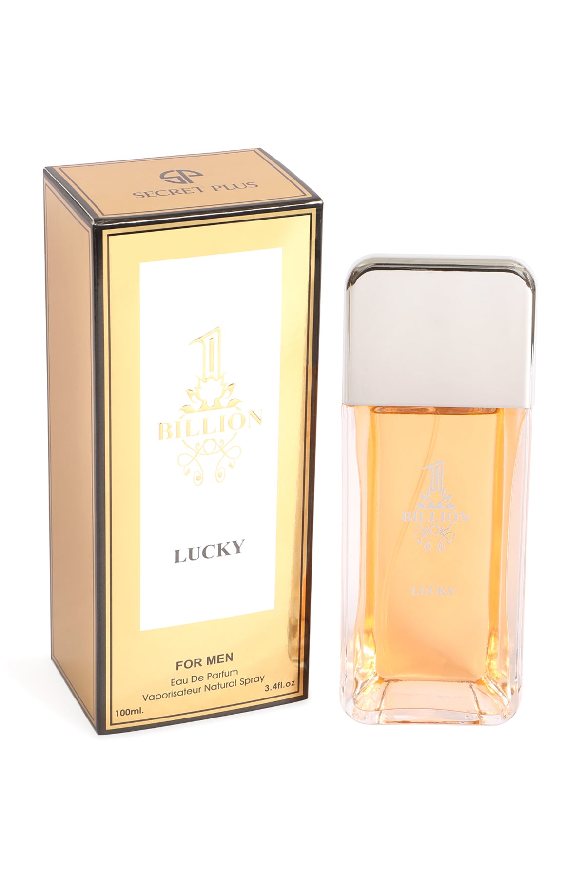 1 BILLION LUCKY SPRAY COLOGNE FOR MEN 100ML/3.4 FL.OZ.