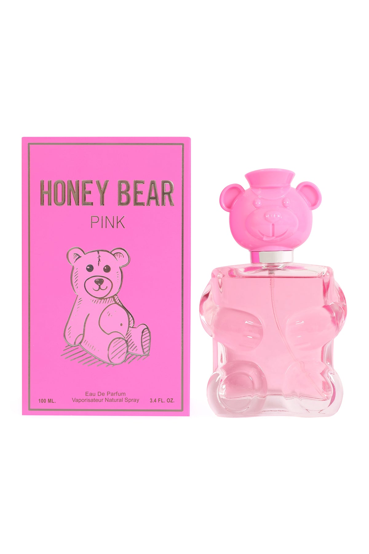 HONEY BEAR PINK SPRAY PERFUME EAU DE PARFUM FOR WOMEN - 100ML/3.4FL.OZ.