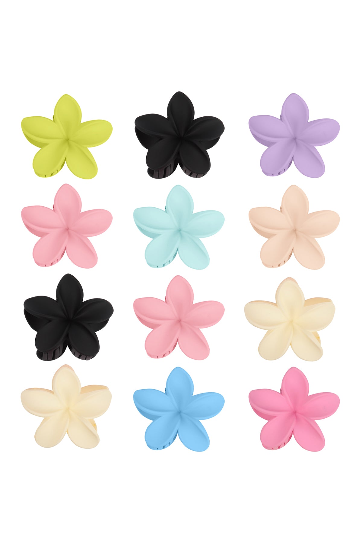 PLUMERIA FLOWER HAIR CLAW CLIP HAIR ACCESSORIES