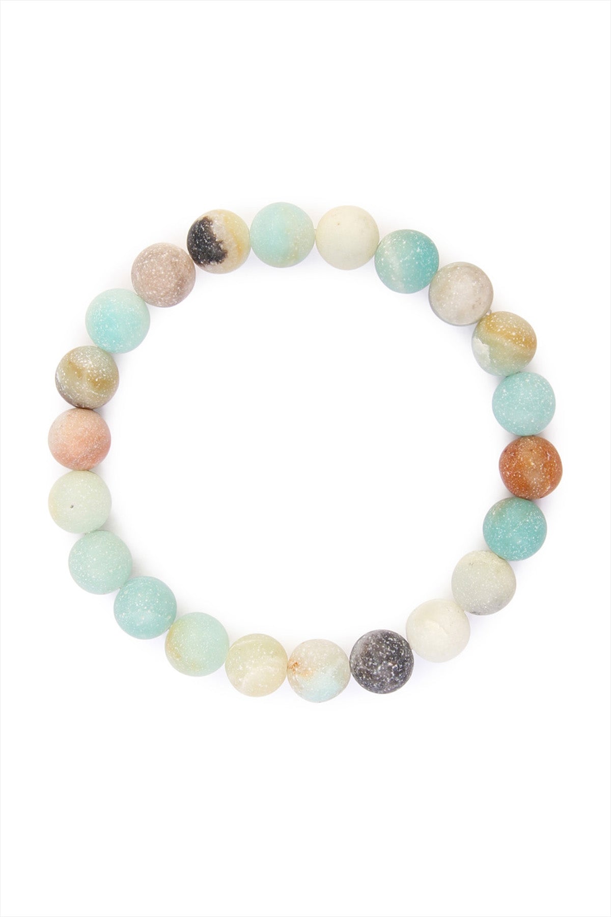 8MM NATURAL BEAD STRETCH BRACELET