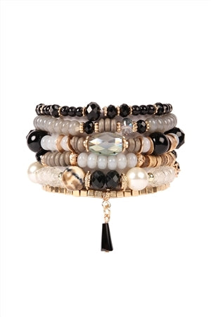 MULTI STONE BEADS STACKABLE BRACELETS