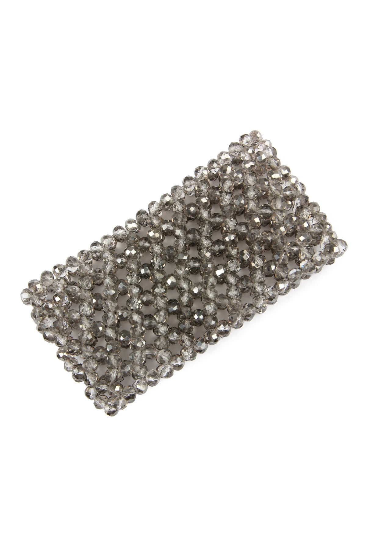 GLASS BEADS MESH WIDE STRETCH BRACELET