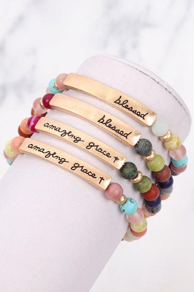 AMAZING GRACE CHARM BEADS BRACET