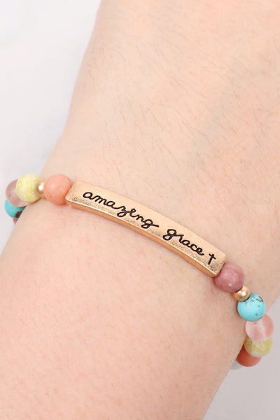 AMAZING GRACE CHARM BEADS BRACET