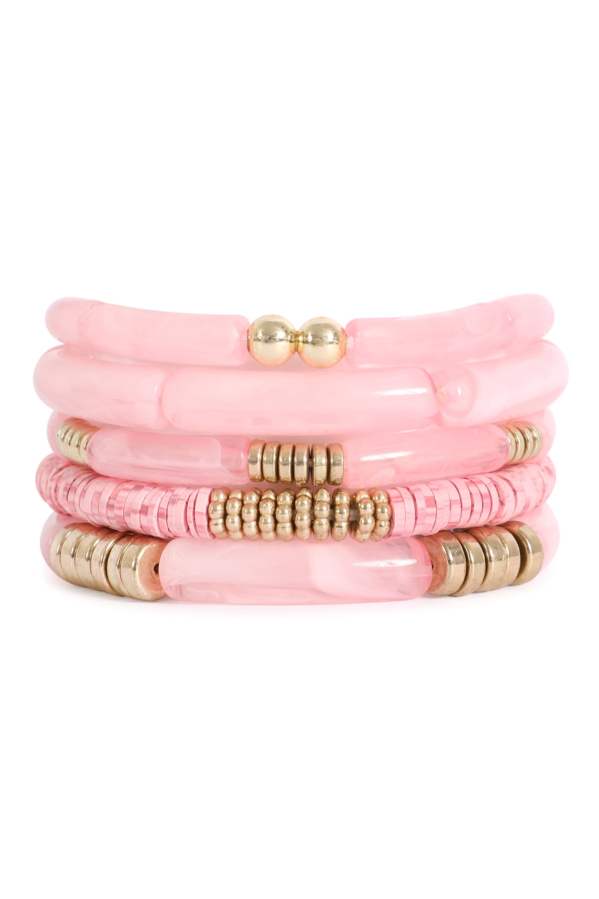 MULTI LAYER TUBULAR, CCB, FIMO VERSATILE STRETCH BRACELET