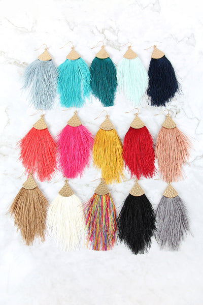TASSEL DROP EARRINGS