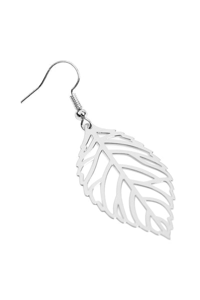 SMALL LEAF CAST HOOK EARRINGS/6PCS
