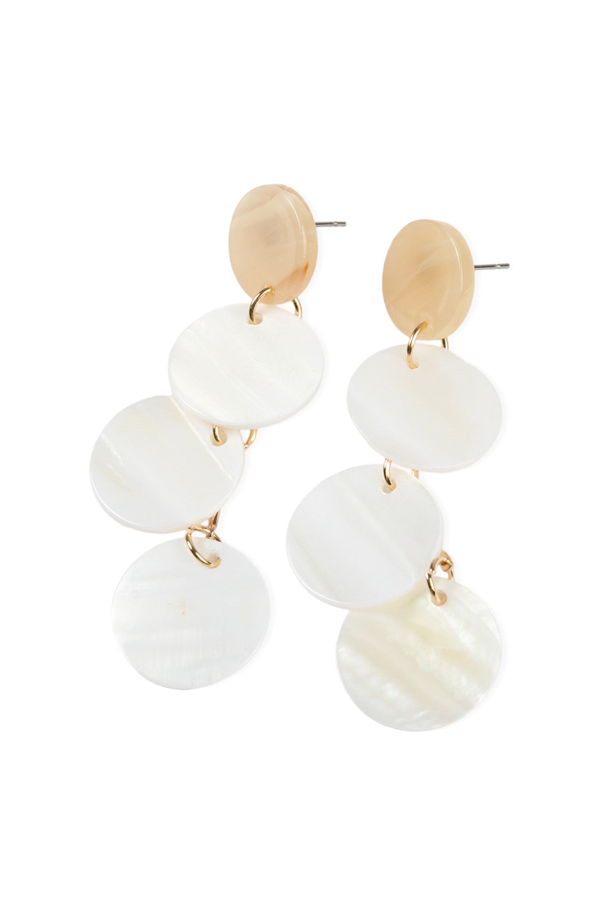 DISC SEASHELL STATEMENT EARRINGS – MYS Wholesale