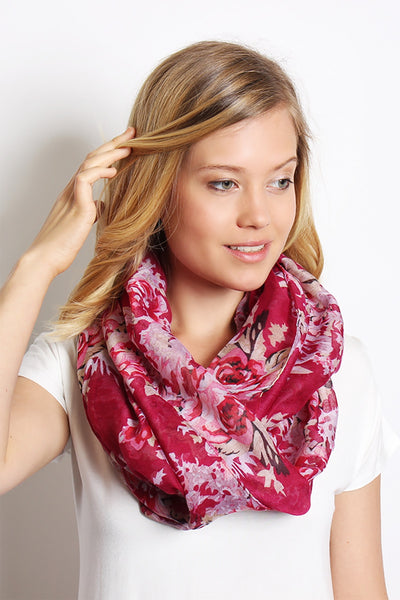 FLORAL INFINITY SCARF