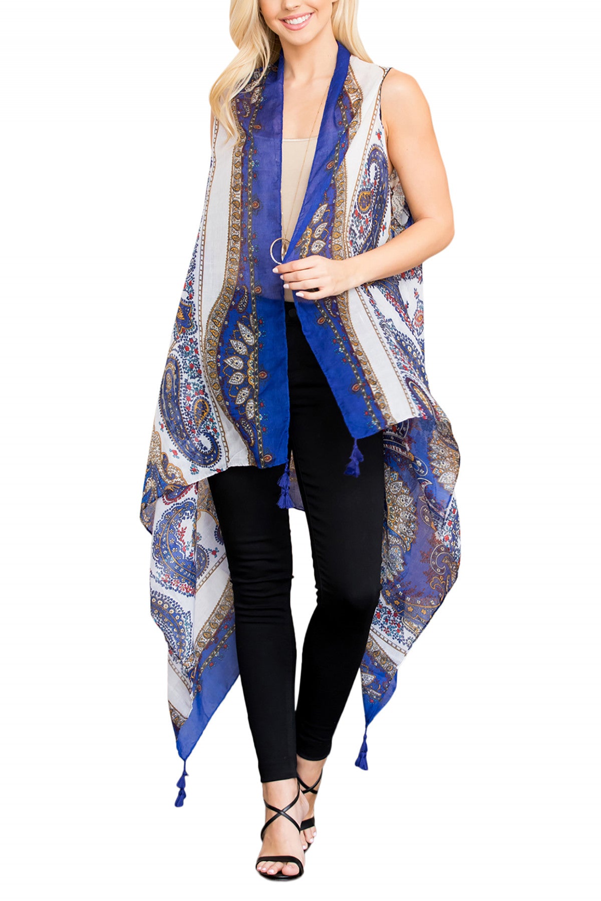 PAISLEY PRINTED KIMONO