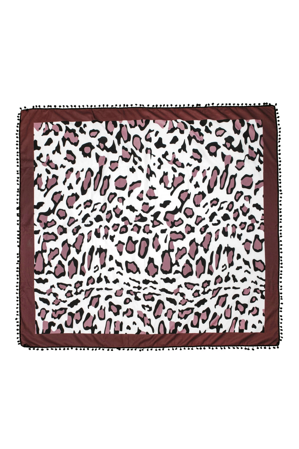 LEOPARD PRINT SQUARE TOWEL