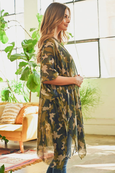 CAMOUFLAGE KIMONO