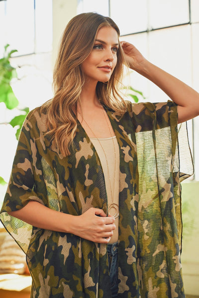 CAMOUFLAGE KIMONO