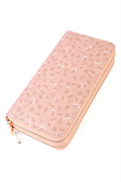 FRESH GREEN HERB DOUBLE ZIPPER WALLET