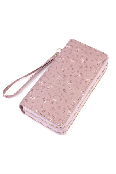 FRESH GREEN HERB DOUBLE ZIPPER WALLET